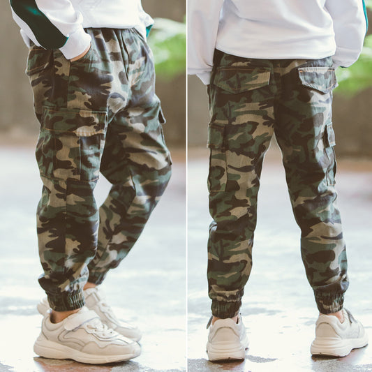 Kids' Camo Adventure Pants | Boys' Rugged Outdoor Pants