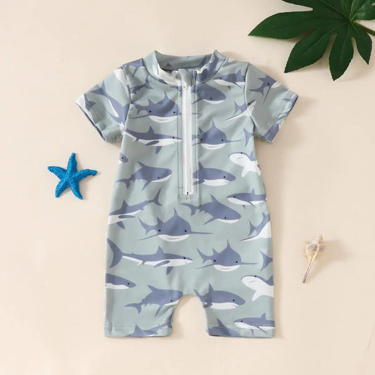 Baby Boys' Adventure-Ready UV-Protected Summer Swim Jumpsuit - Undefyning Lynes