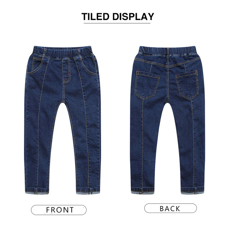 Kids' Stretch Denim Jeans | Pull-On Elastic Waist Kids' Pants