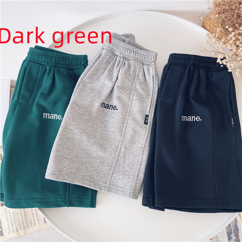 Boys' Undefyning Lynes cotton shorts with a soft, breathable fabric and easy-fit design, perfect for everyday comfort.