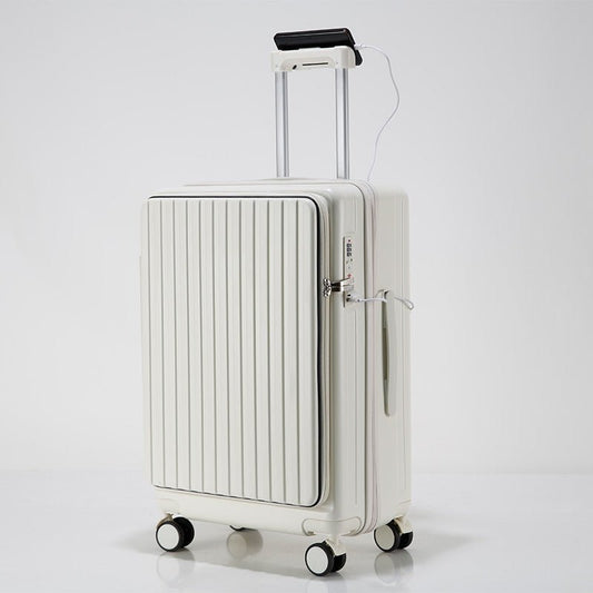 Front-Access Business Hardshell Luggage — ABS Anti-Theft Suitcase - Undefyning Lynes