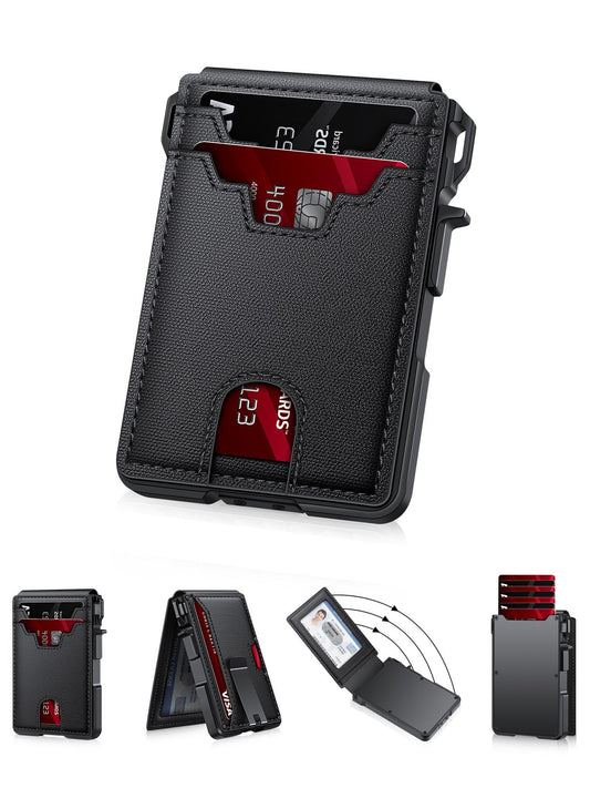 RFID Bi-Fold Wallet with Quick-Pop Card Extraction – Men's - Undefyning Lynes