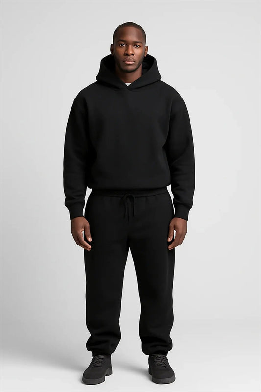 The Effortless Lounge Set: Premium Oversized Cotton Blend Sportswear - Undefyning Lynes