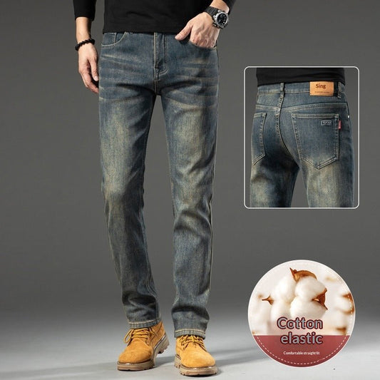 The Retro Slim — Men's Slim-Fit Straight-Cut Casual Pants - Undefyning Lynes