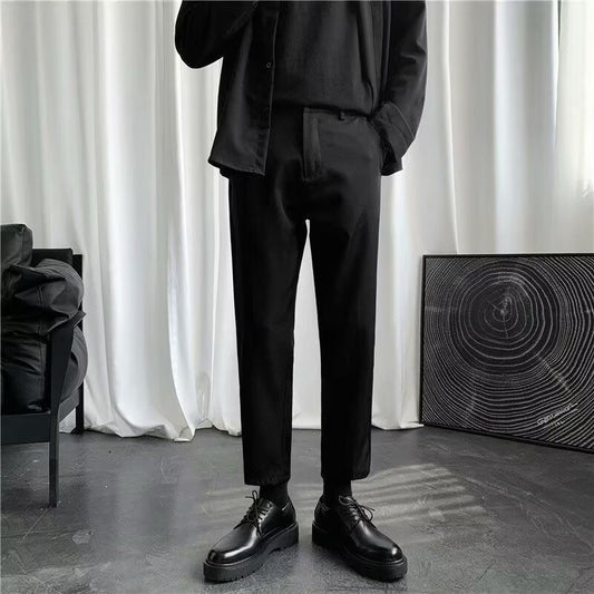 The Slim Crop – Men's Wrinkle-Resistant Cropped Slim-Fit Smart Casual Pants - Undefyning Lynes