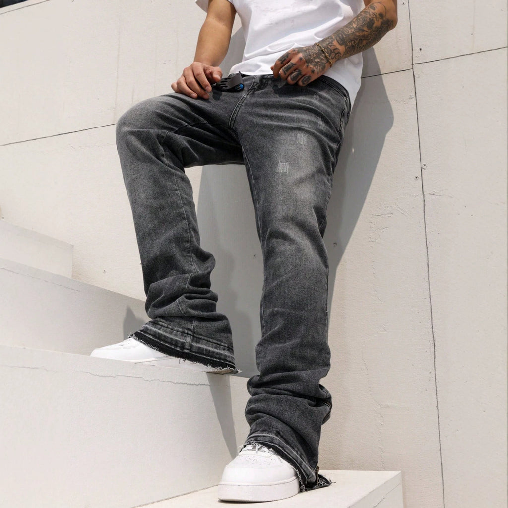 Range Relaxed Straight Jeans - styled on model