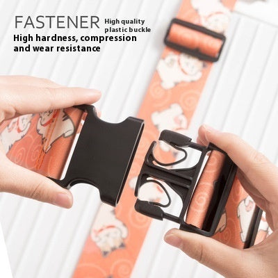 Combination Lock Luggage Strap, print style 2