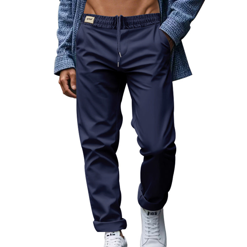 Quick-dry trousers in light blue, front view