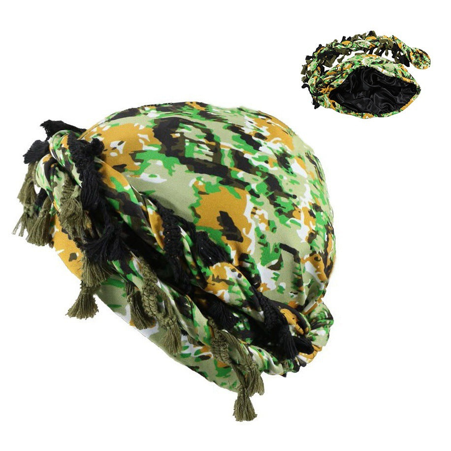 Paisley Twist Turban - fabric detail