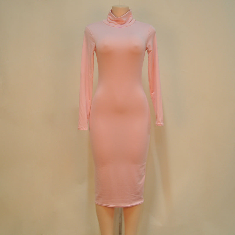 Elegant Autumn Mesh Dress