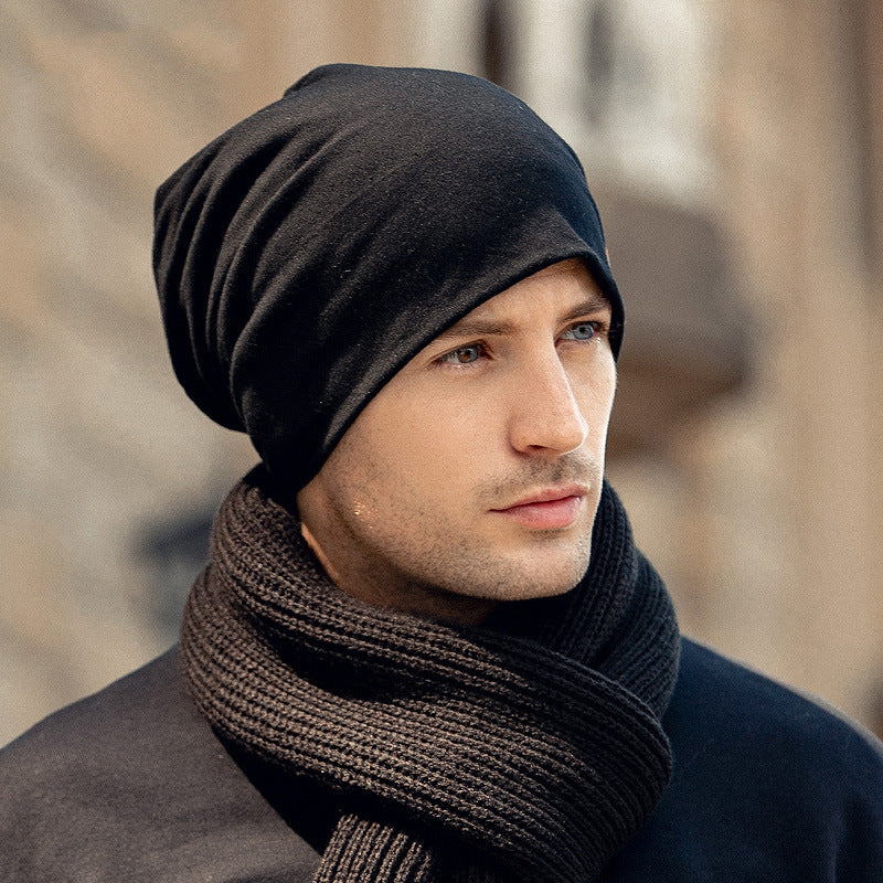 Cotton Rolled-Brim Beanie - rolled brim detail