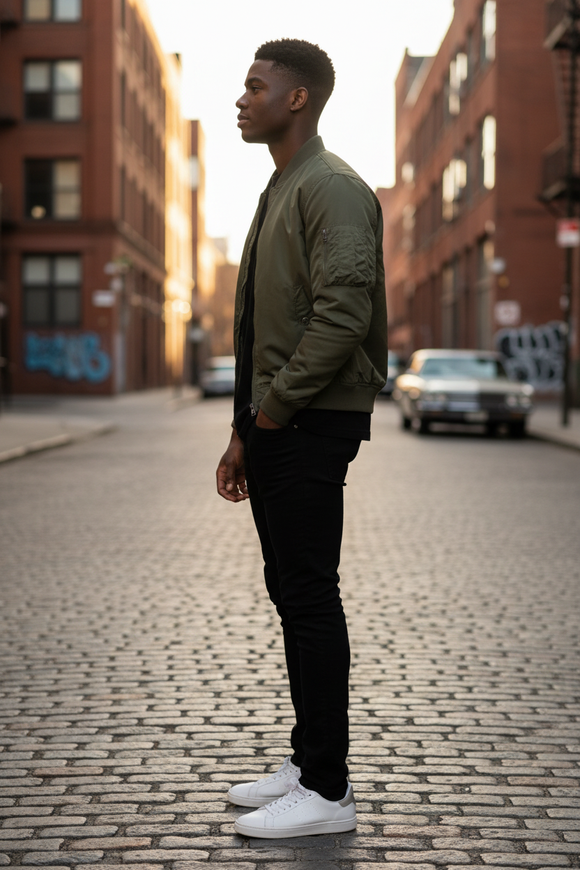 Undefyning Lynes Men's Nylon Baseball Jacket