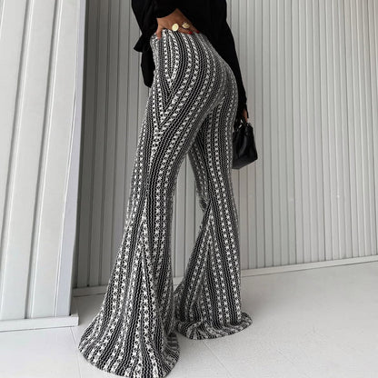 Mid-Rise Striped Flare Pants — Retro Lines, Modern Confidence Undefyning Lynes