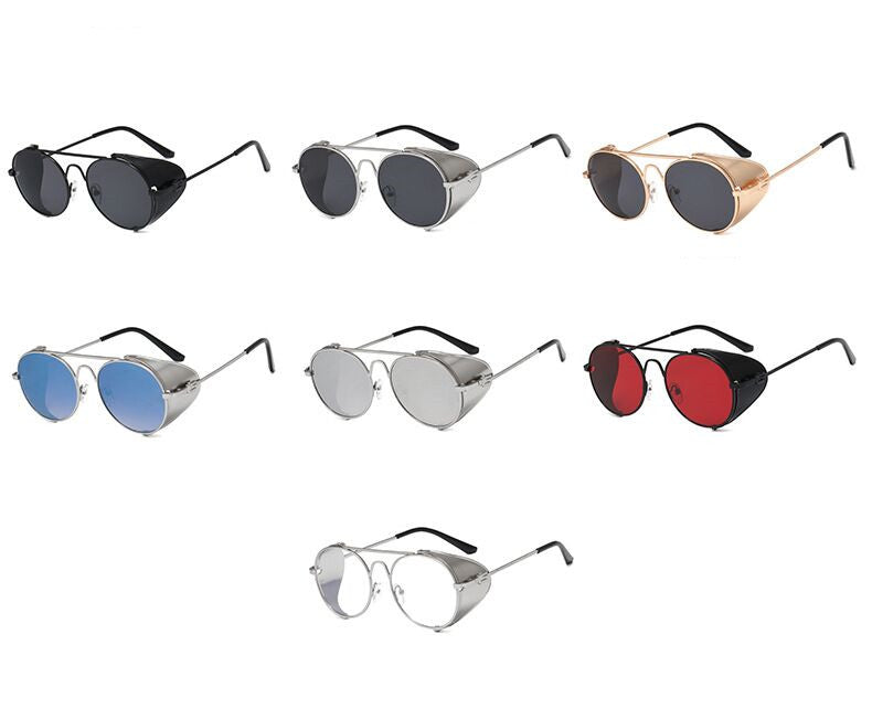 Ironclad Steampunk Sunglasses, round metal frame — Undefyning Lynes (1 of 6)