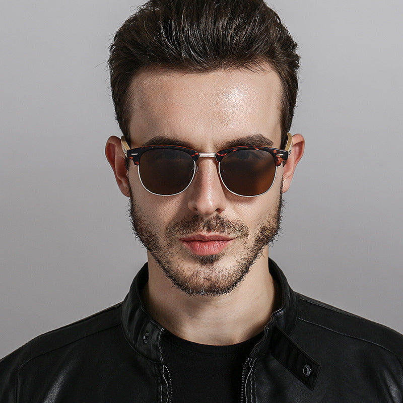 Bamboo Grain Driving Sunglasses, men's UV400 — Undefyning Lynes (1 of 6)