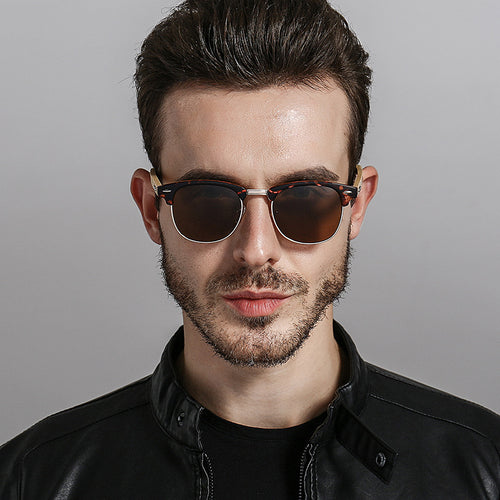 Bamboo Grain Driving Sunglasses, men's UV400 — Undefyning Lynes (1 of 6)