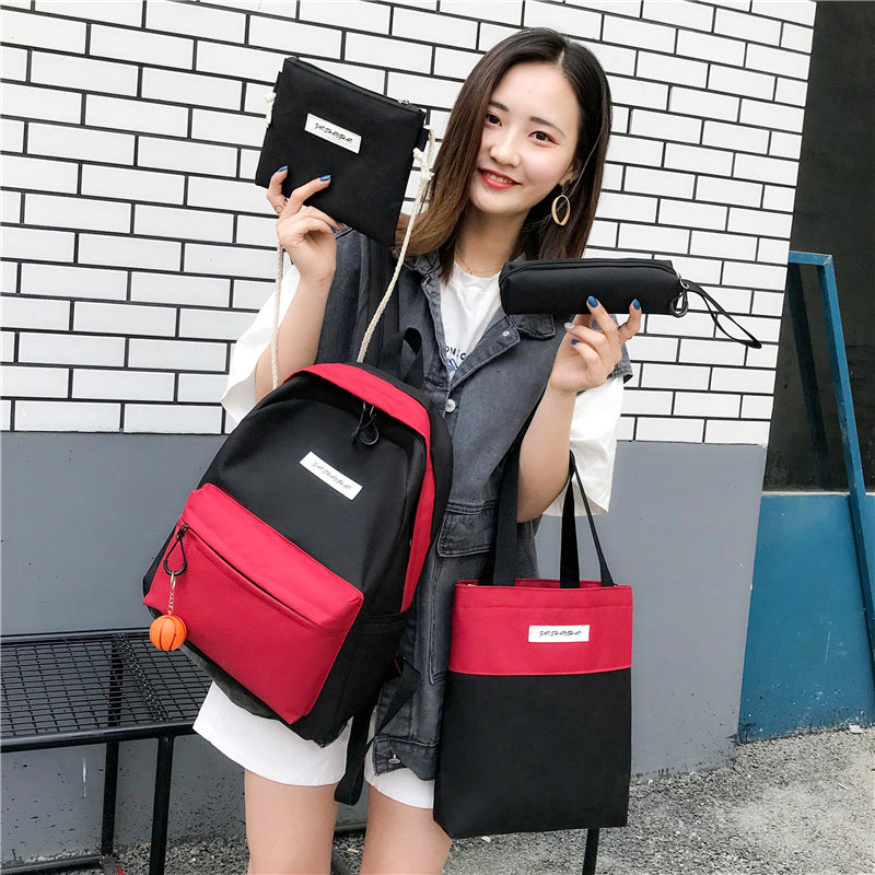 Women's 4-Piece Canvas Backpack Set — strap detail — Undefyning Lynes (6 of 9)