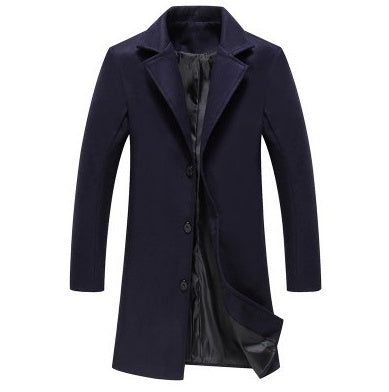 Men's Business Coat, Solid Color Lapel Collar — fabric close-up — Undefyning Lynes (5 of 10)