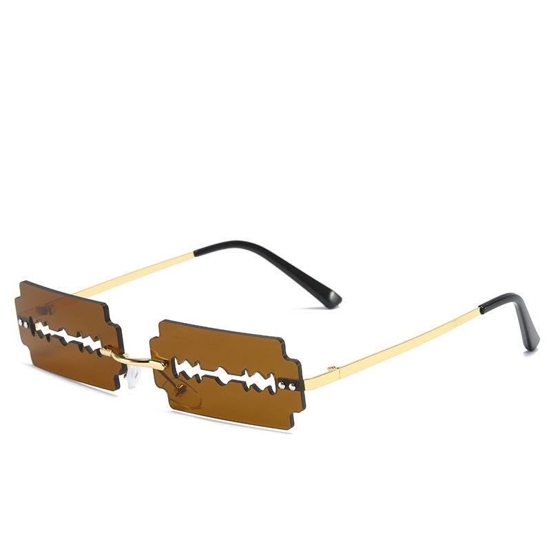 Rimless Metal Sunglasses, lens 1