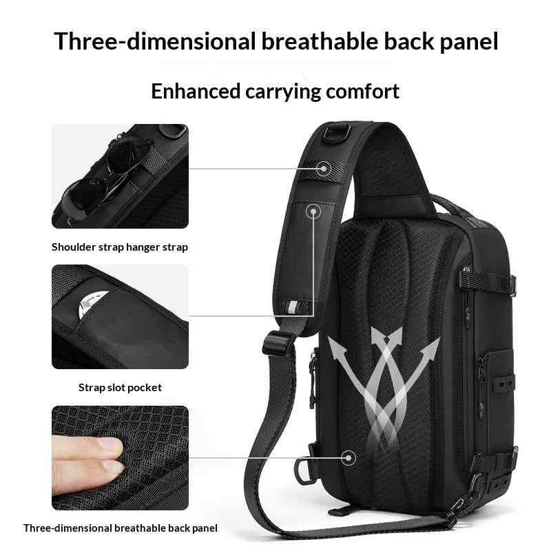 Tactical Chest Bag - worn on model