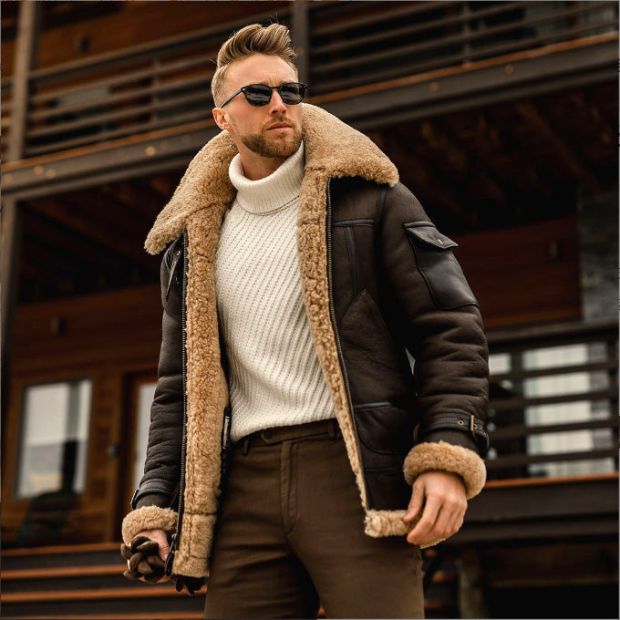 Sentinel Fur-Collar Field Jacket - back view