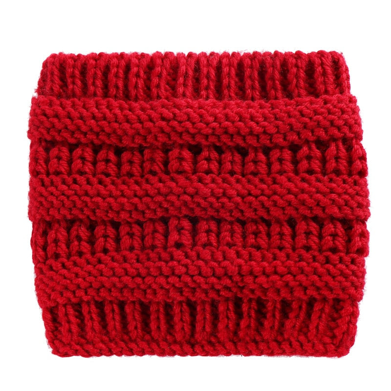 Crochet Ponytail Headwrap - styled look