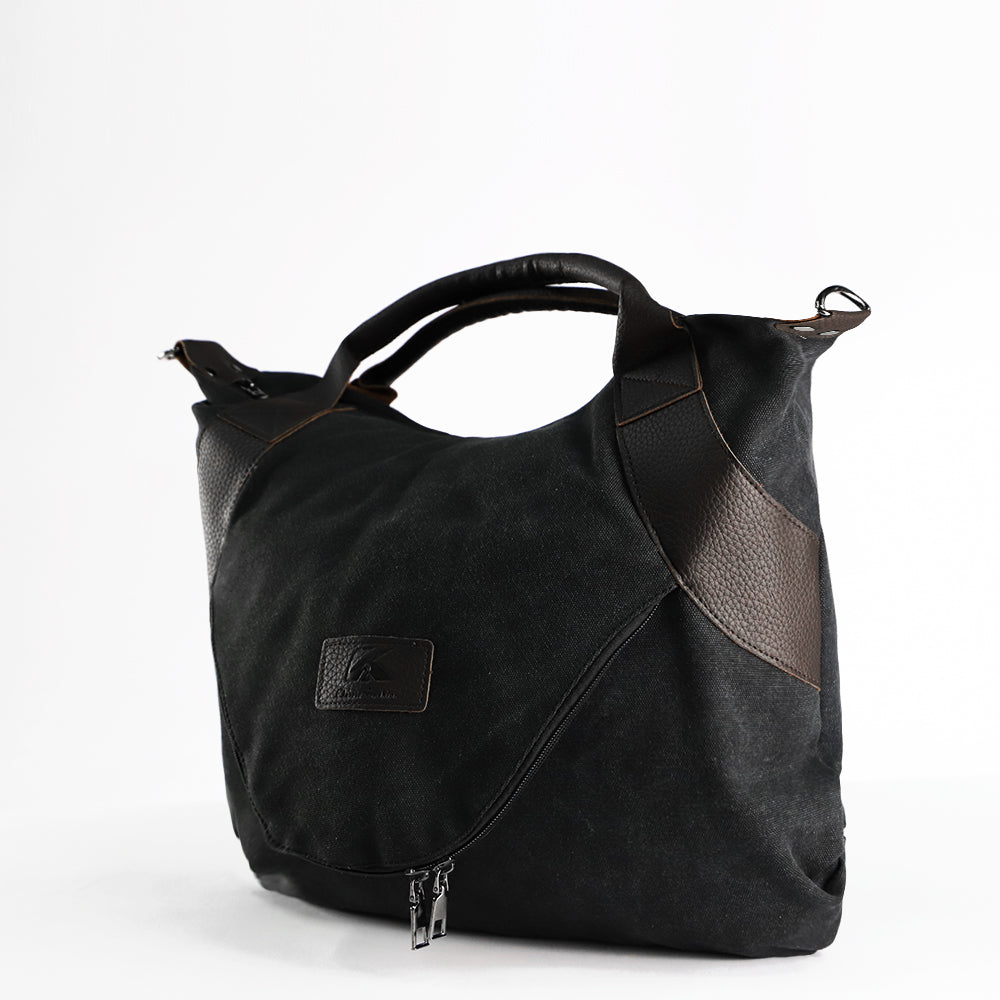 Wanderlust Canvas Crossbody - canvas texture detail