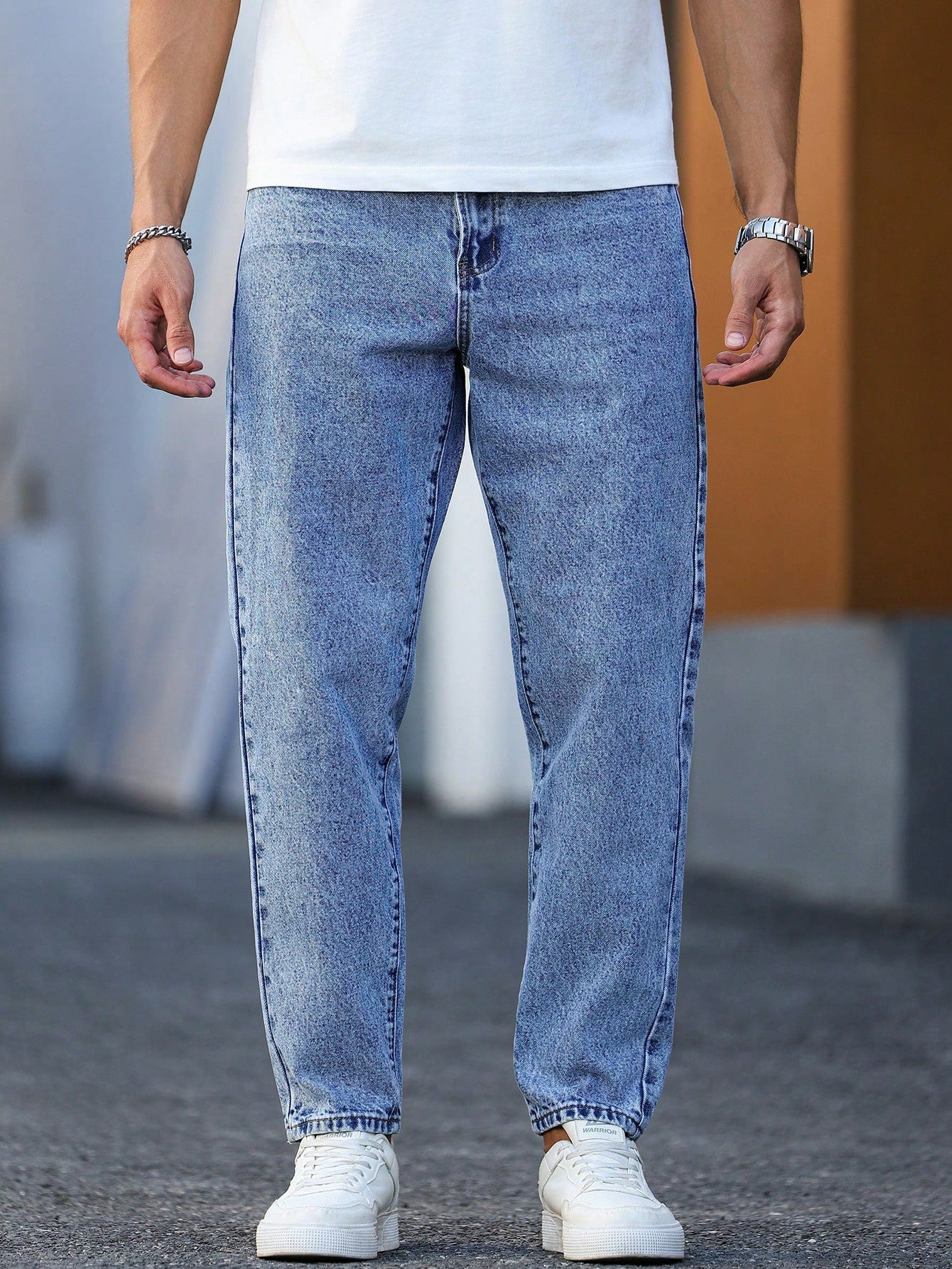 Current Tapered Jeans - denim fabric detail
