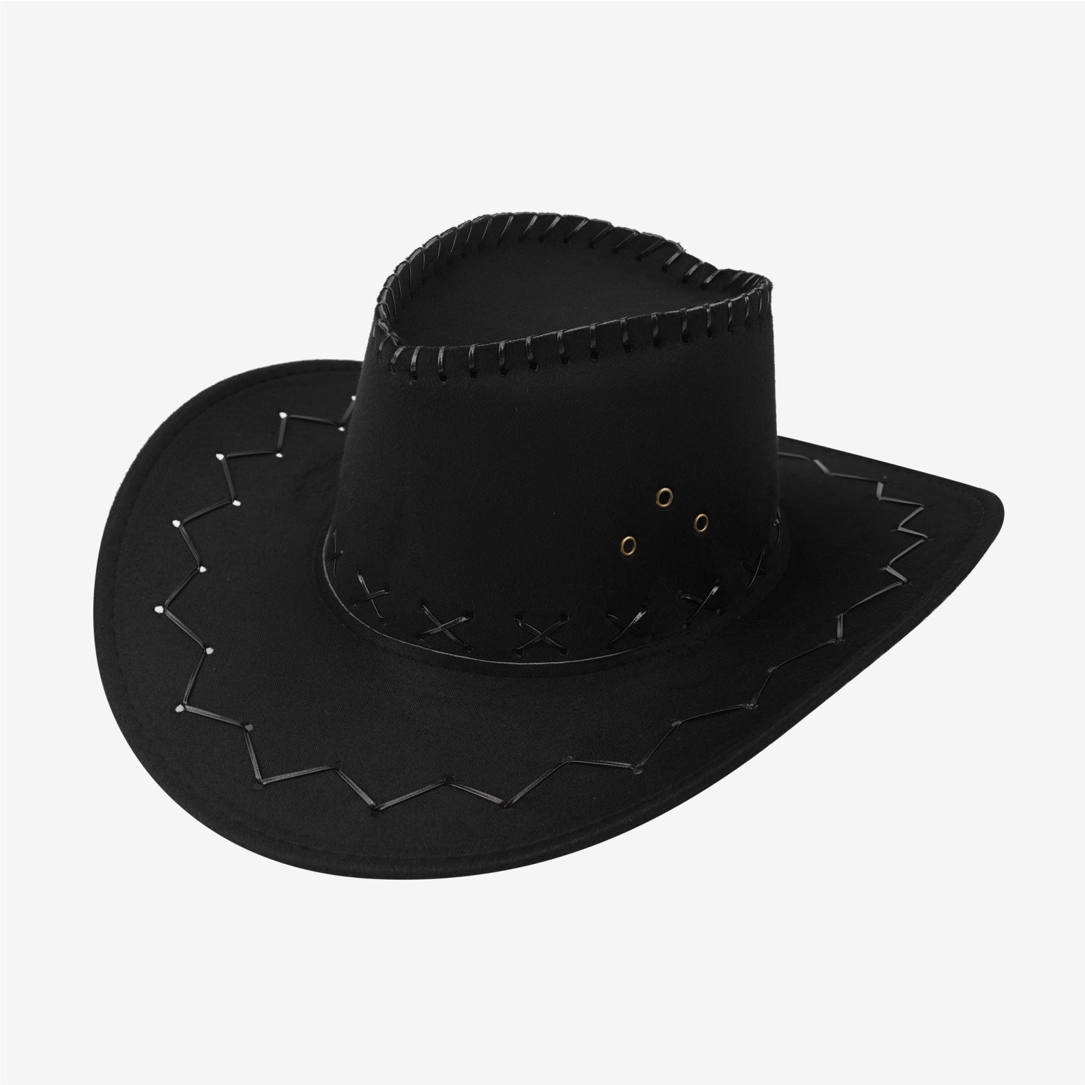Wide-Brim Western Felt Hat — full color range