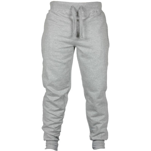 Men's Drawstring Fleece Casual Pants, Solid Color — back view — Undefyning Lynes (2 of 5)