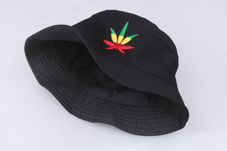 Cartoon Embroidered Bucket Hat - back view
