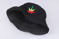 Cartoon Embroidered Bucket Hat - back view