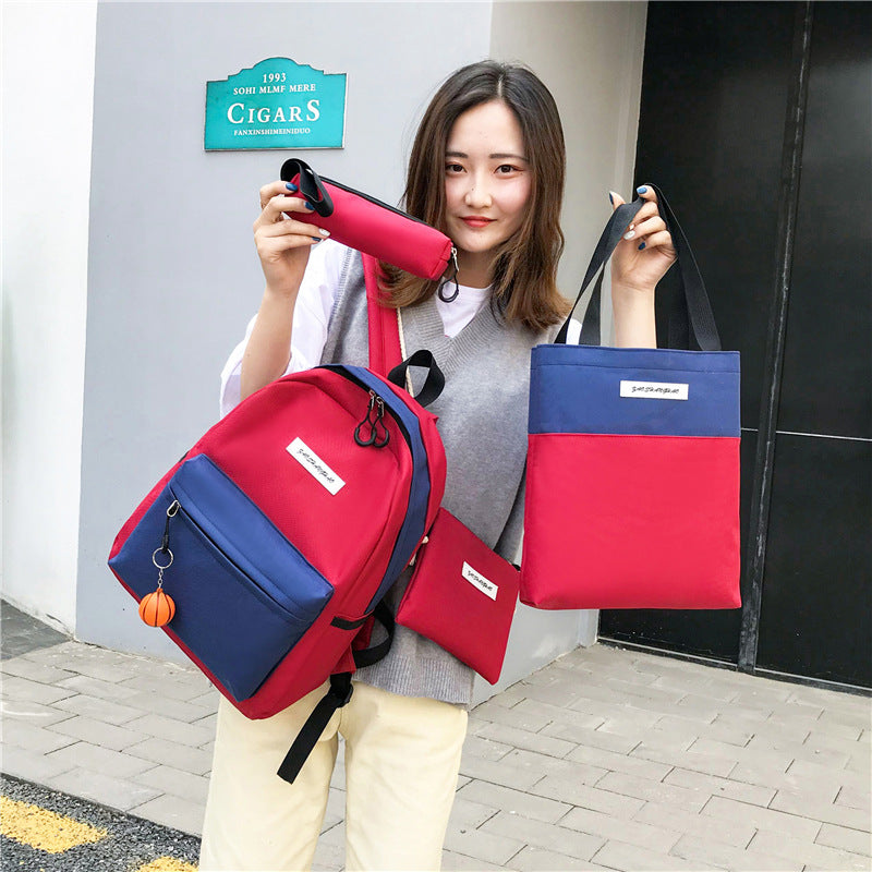 Women's 4-Piece Canvas Backpack Set — pouch detail — Undefyning Lynes (7 of 9)