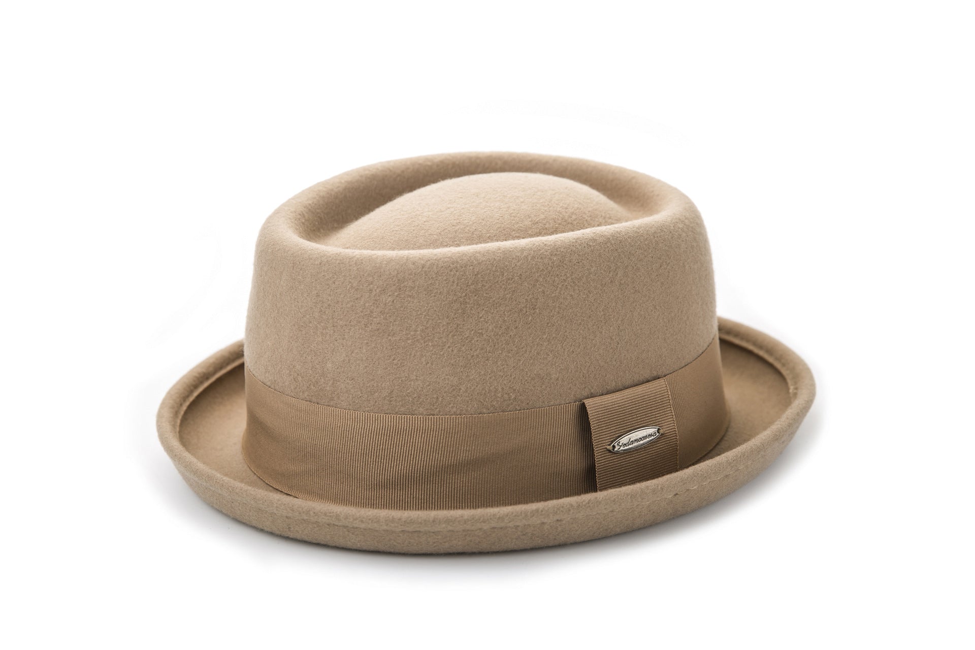 Bell-Crown Wool Hat - worn on model