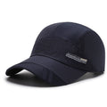 Curved-Brim Quick-Dry Cap in dark grey