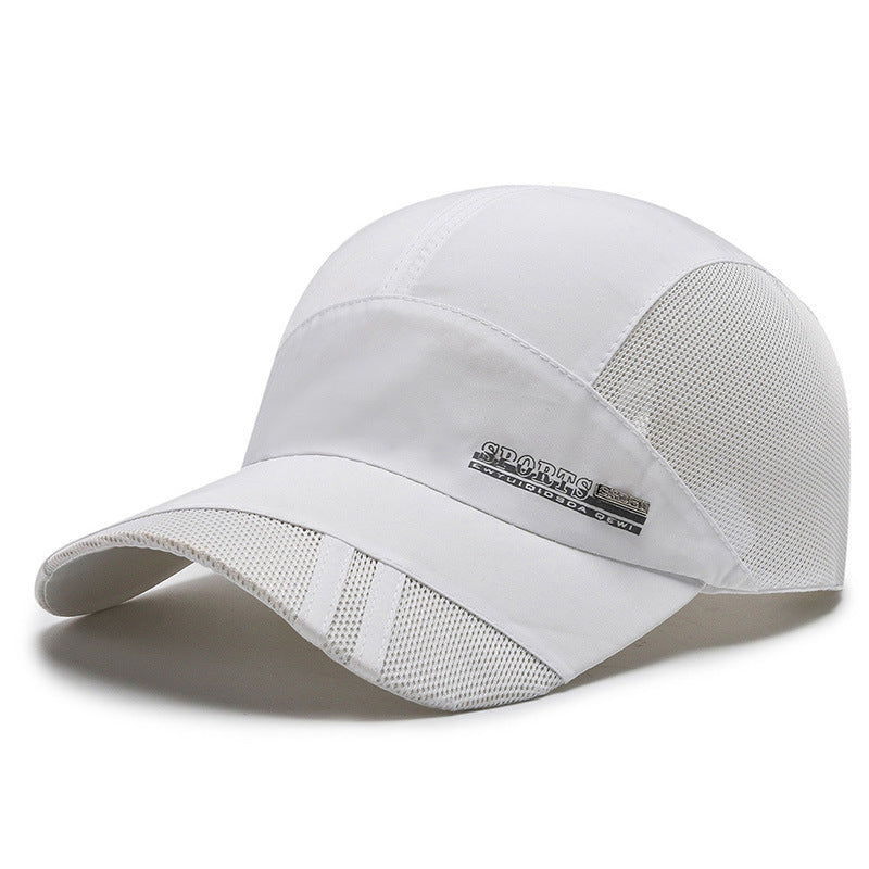 Curved-Brim Quick-Dry Cap in khaki