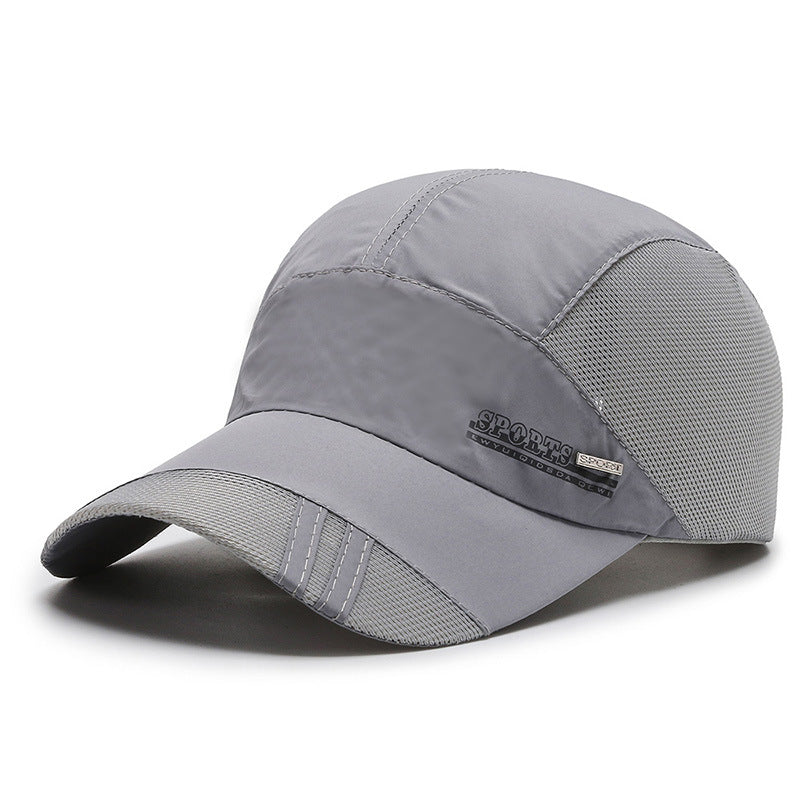 Curved-Brim Quick-Dry Cap - side profile