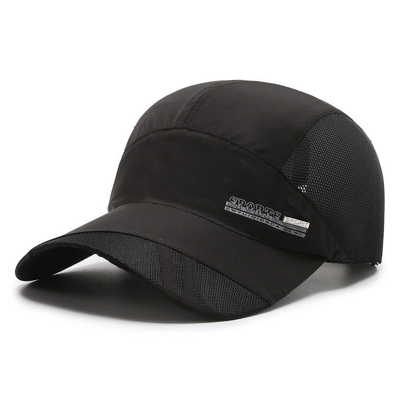Curved-Brim Quick-Dry Cap - worn on model