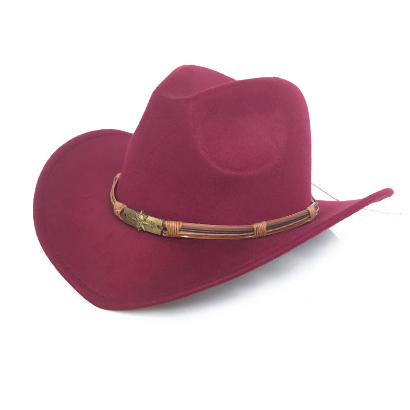 Classic Western Felt Hat — crown detail