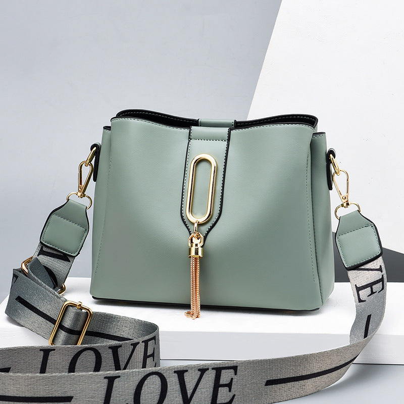 Women's Small Shoulder Messenger Bag — strap detail — Undefyning Lynes (5 of 6)