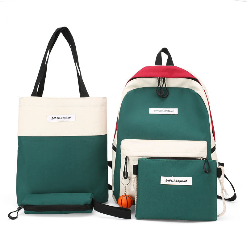 Women's 4-Piece Canvas Backpack Set — front view — Undefyning Lynes (1 of 9)