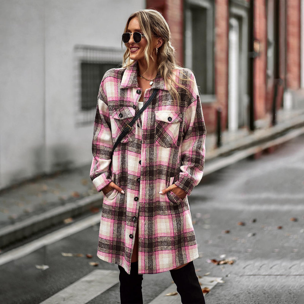 Rowan Long Plaid Coat, view 9