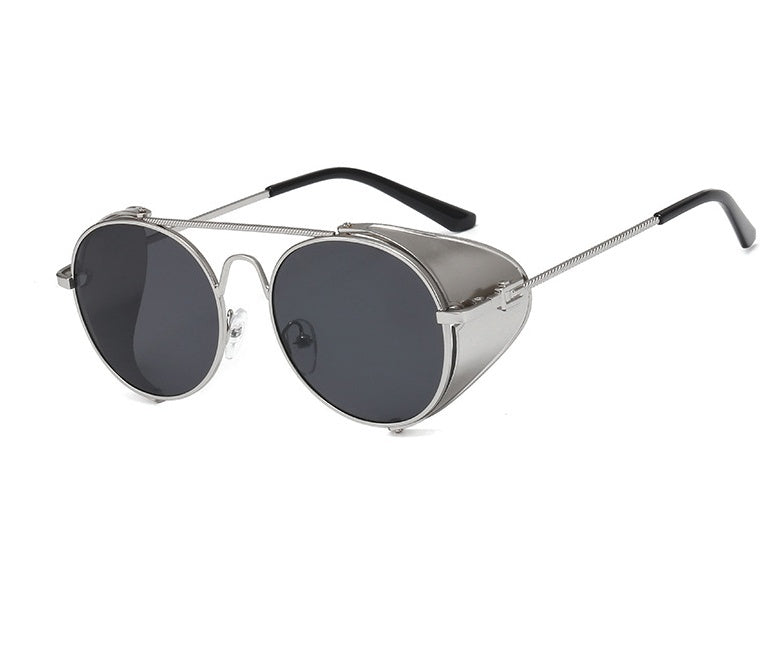 Ironclad Steampunk Sunglasses, round metal frame — Undefyning Lynes (6 of 6)