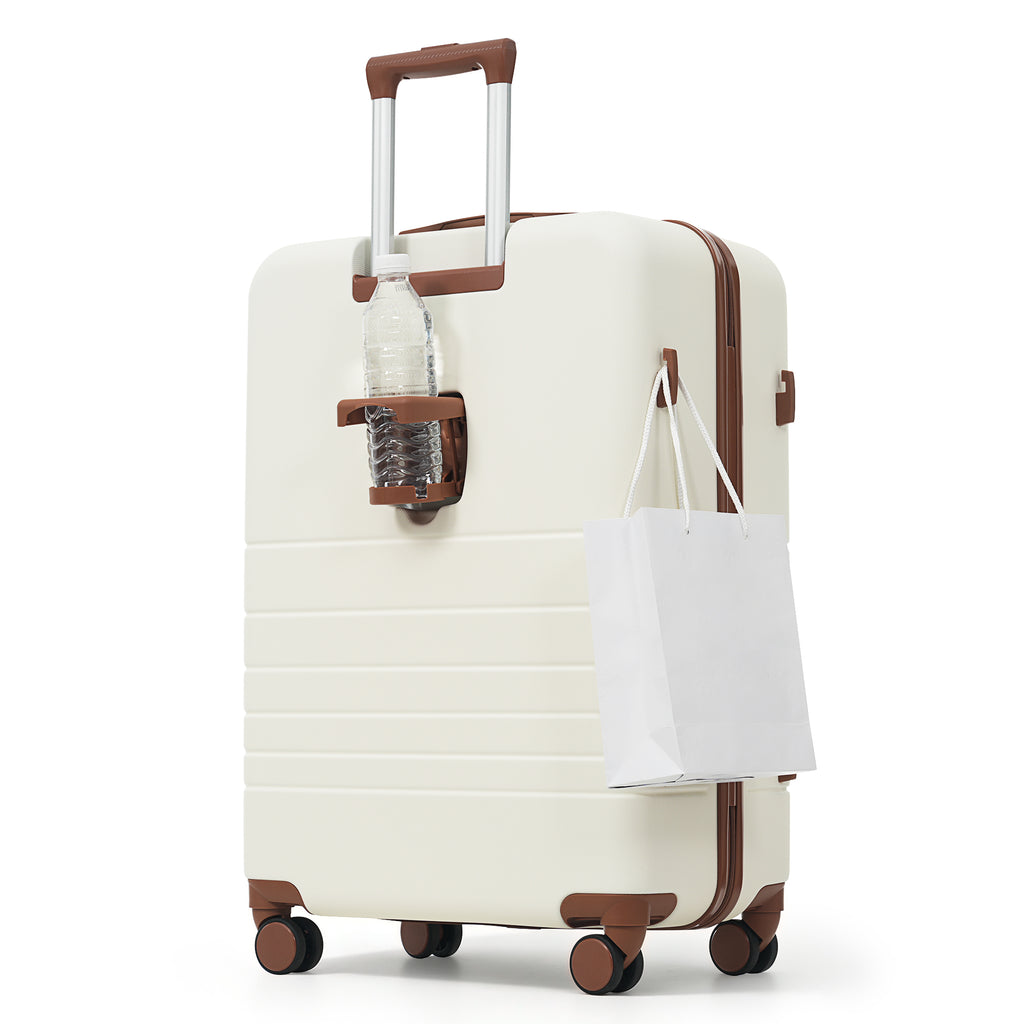 Voyage 4-Piece Luggage Set, ivory and brown — Undefyning Lynes (6 of 6)