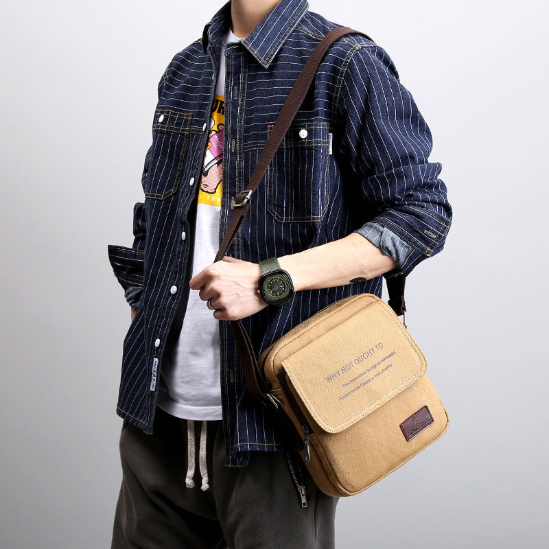 Canvas Shoulder Bag — front view — Undefyning Lynes (1 of 9)