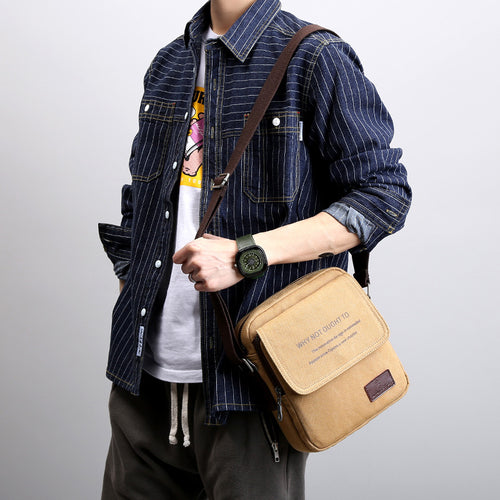 Canvas Shoulder Bag — front view — Undefyning Lynes (1 of 9)