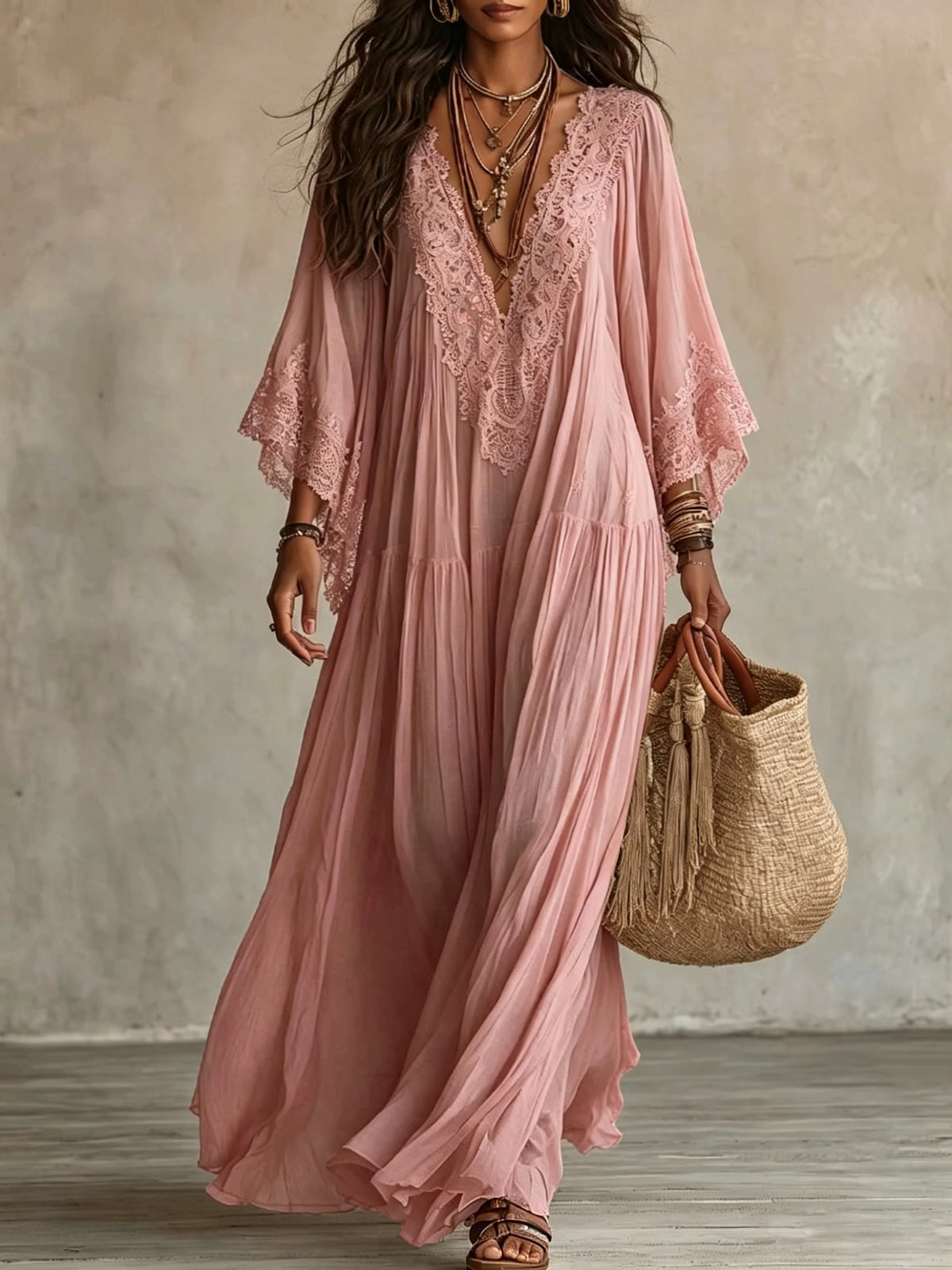 Marbella Flowy Maxi Dress, view 12