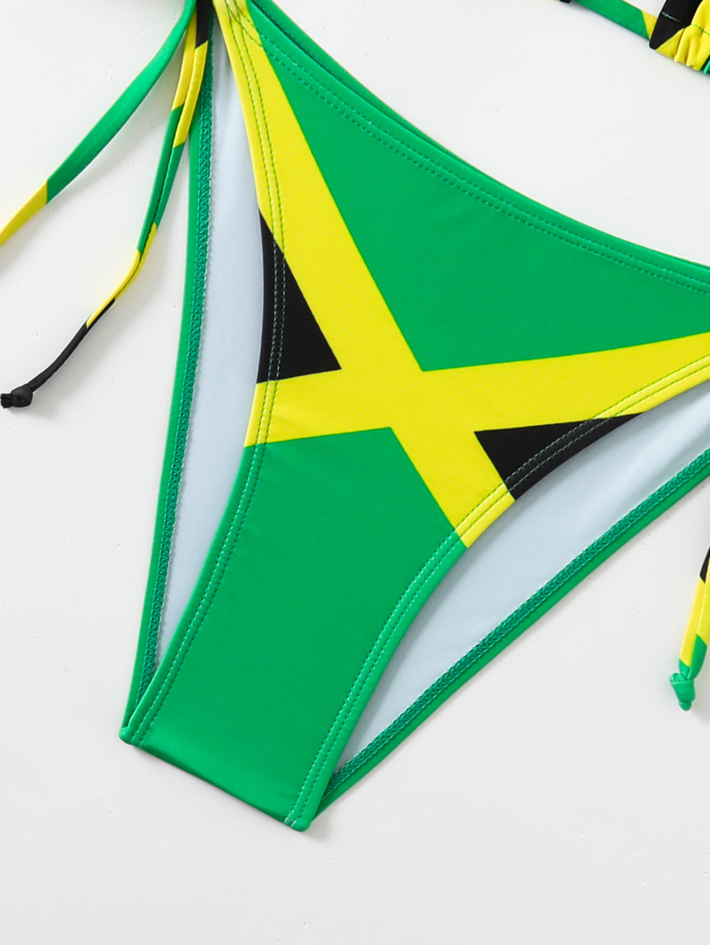 Kingston Flag-Print Triangle Bikini, view 4