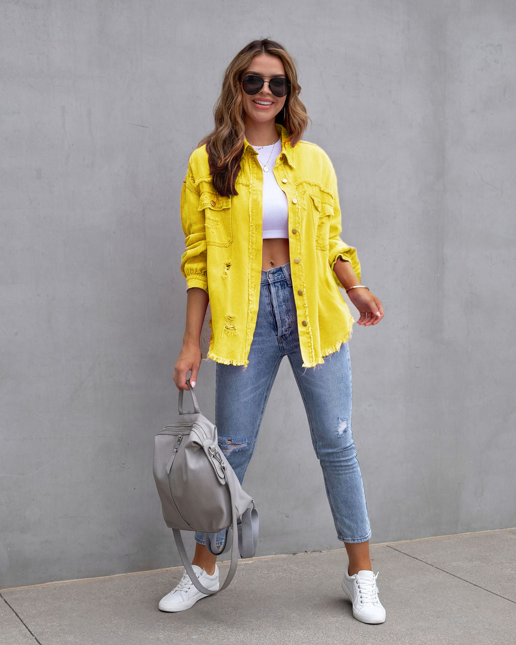 Rustic Ripped Shirt Jacket, view 15
