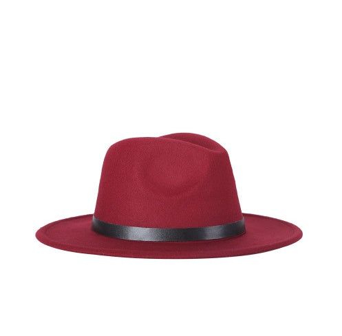 Wool Felt Trilby Hat in black